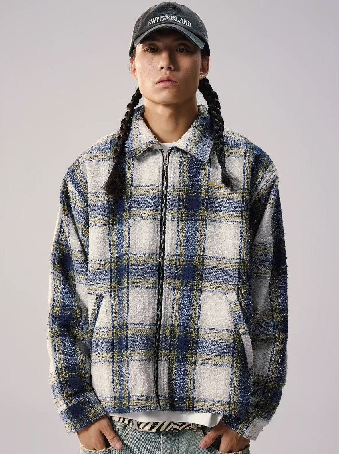 REMEDY Pine Check Lapel Jacket