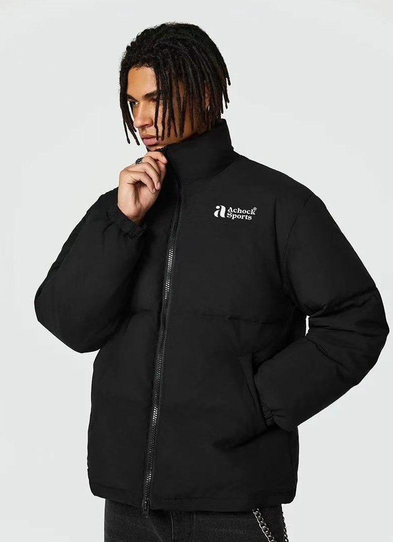 ACHOCK Sports Velvet Stand Collar Down Jacket