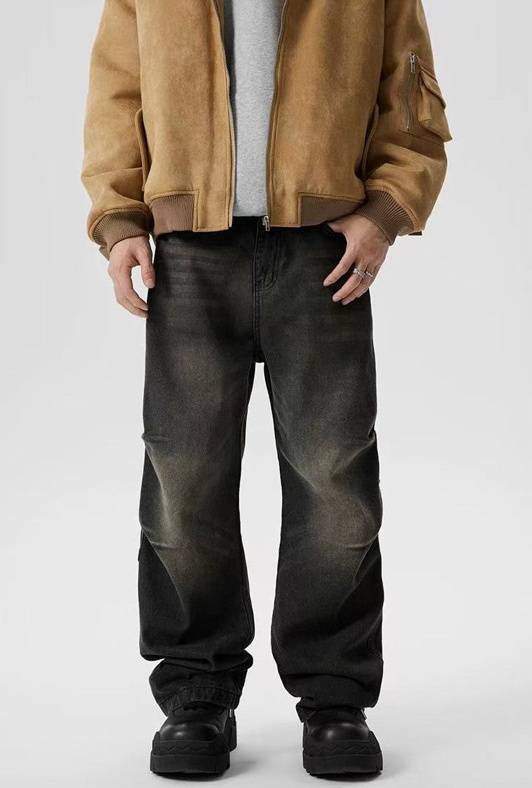 ACHOCK Retro Washed Fried Paratrooper Straight Jeans