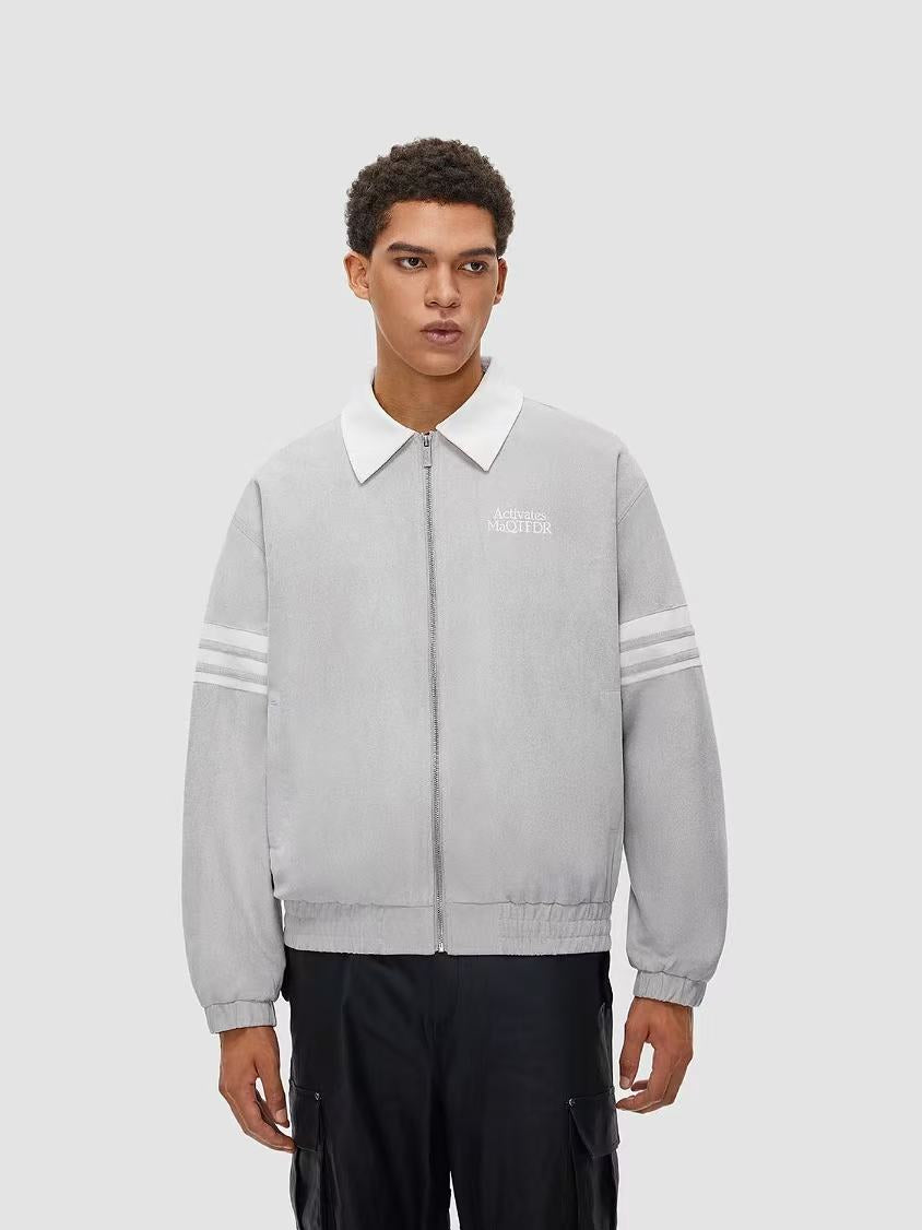 FDR Contrast Patchwork Suede Jacket