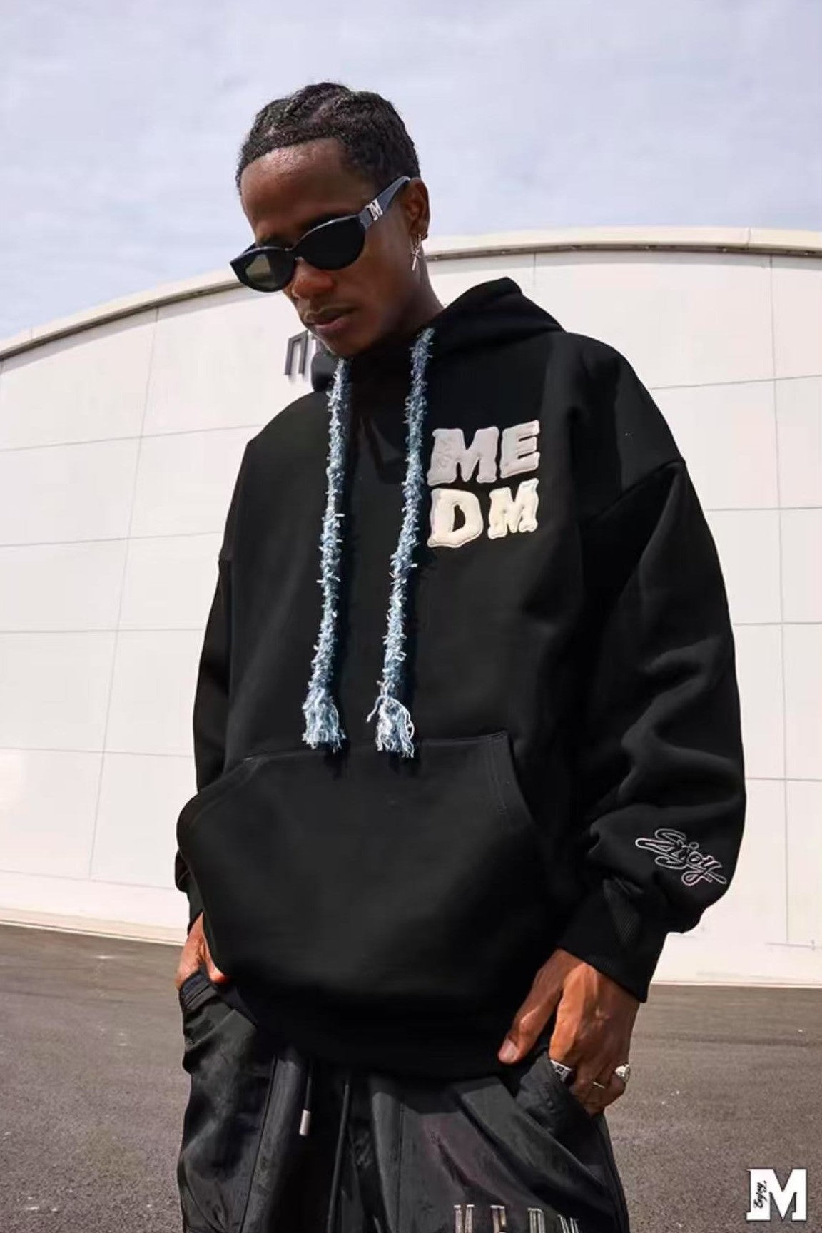 MEDM Woolen Drawstring Hoodie