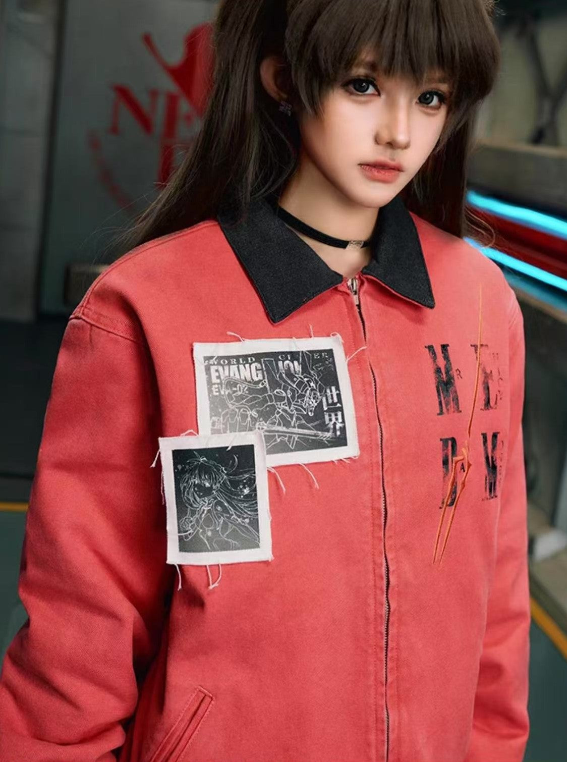 MEDMxEVA Joint Patch Washed Detroit Jacket