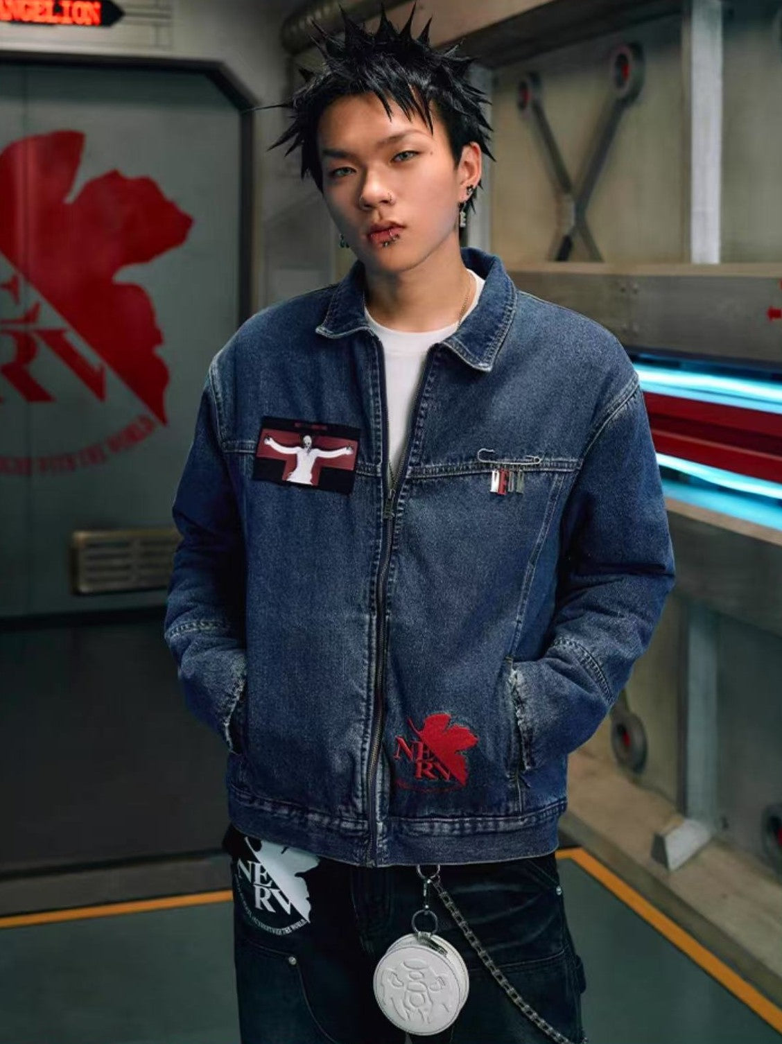 MEDMxEVA Lilith Embroidered Denim Jacket