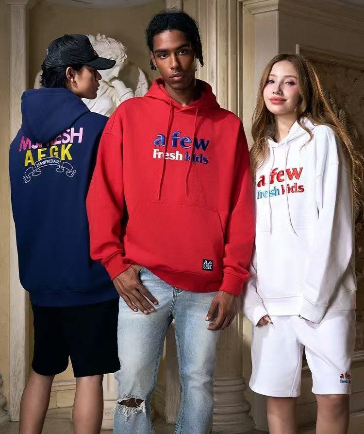 AFGKxMJFRESH Basic Embroidered Hoodie