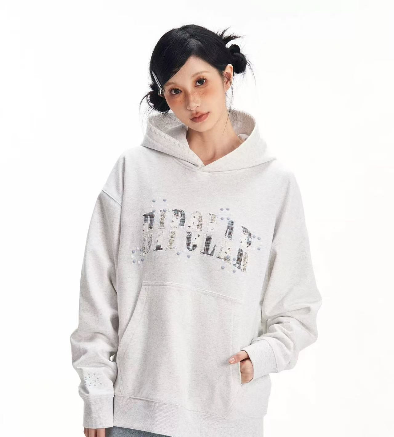 BIPOLAR Gemstone Embroidered Patch Hoodie