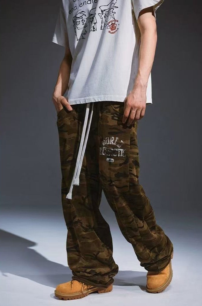 REMEDY Loose Straight Pleated Casual Pants