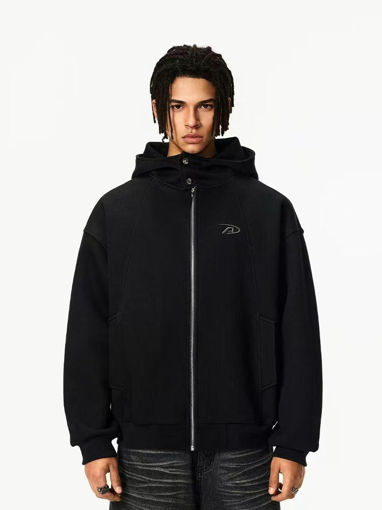 ACHOCK Logo Print Air Layer Hooded Jacket