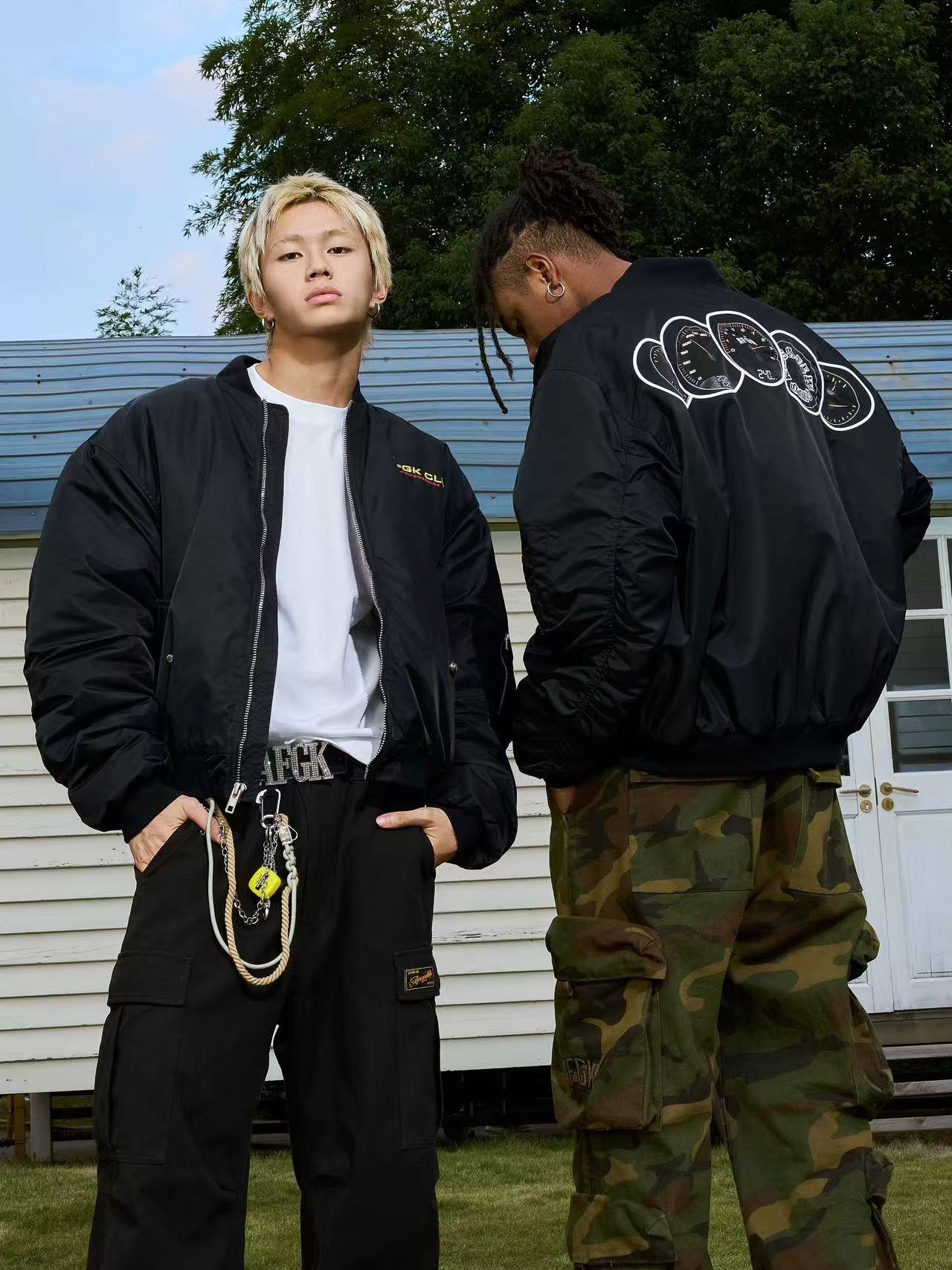 AFGK Supercar Tachometer MA1 Bomber Jacket