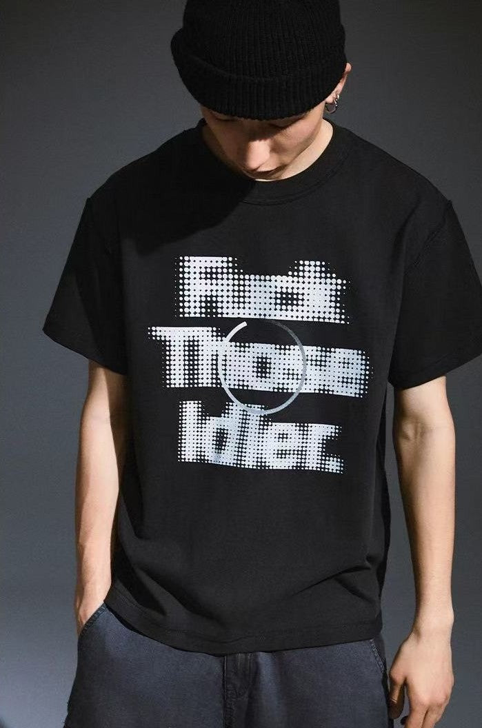 REMEDY Message Print Shor-sleeve T-shirt