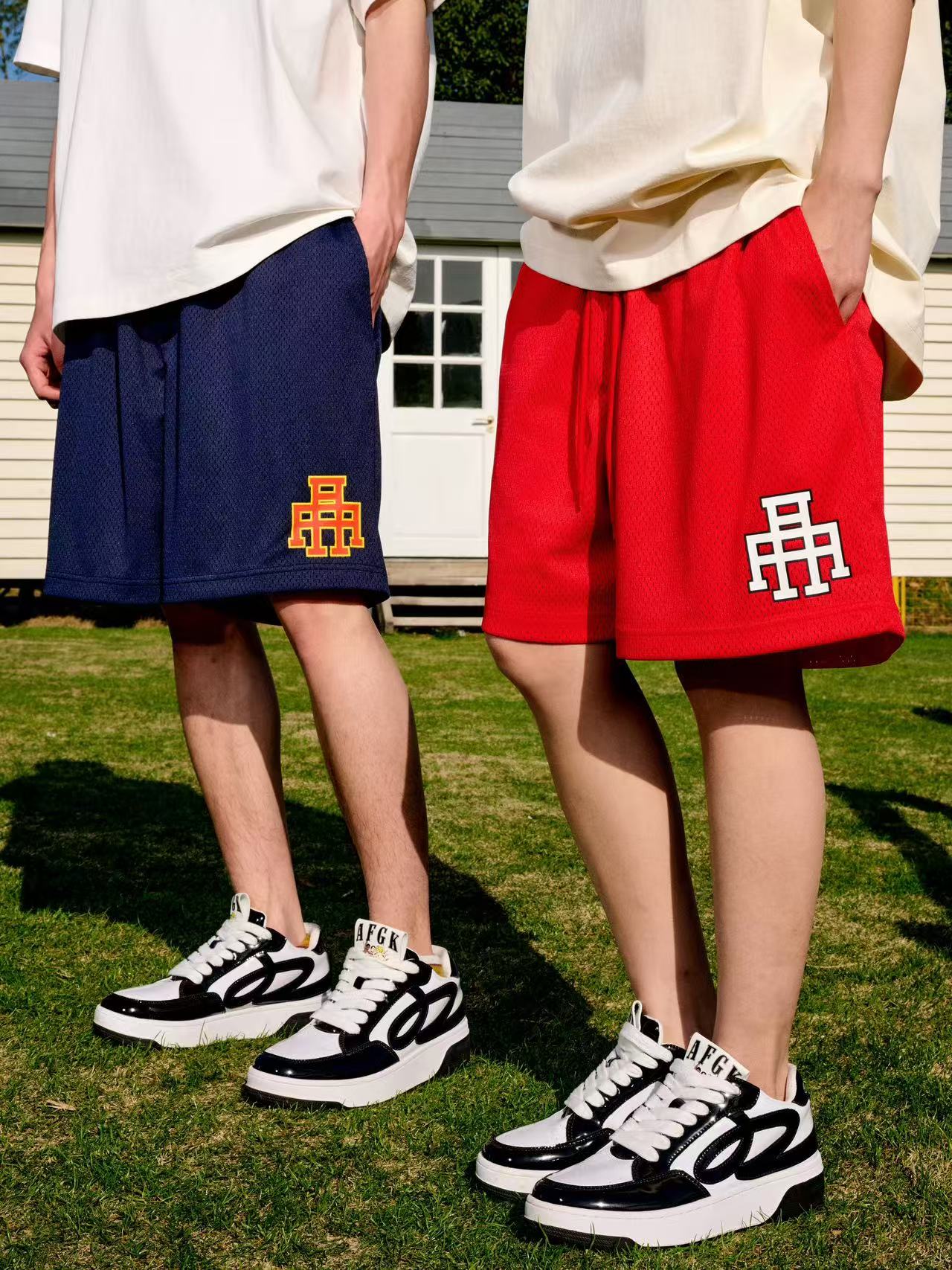 AFGK Hip Hop Street Mesh Sports Shorts