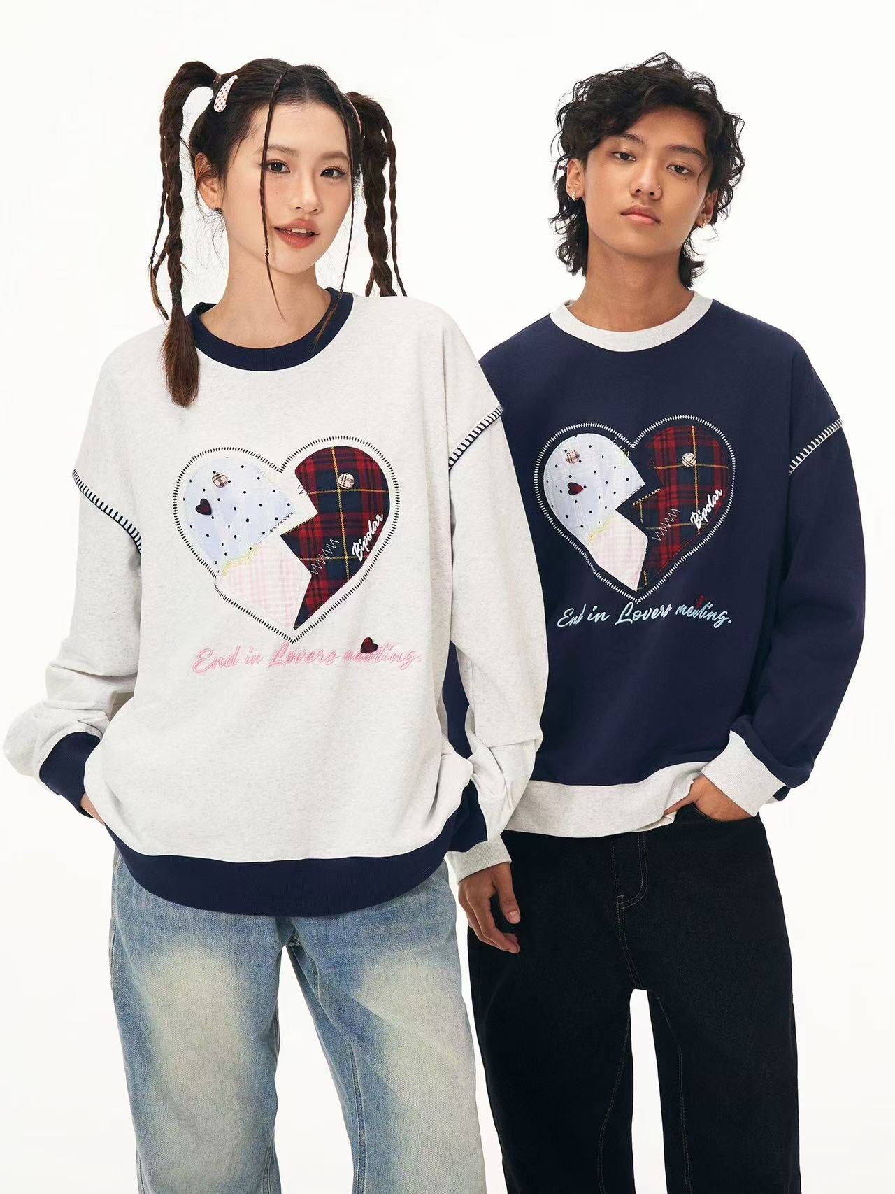 BIPOLAR Love Patch Crew Neck Sweatshirt