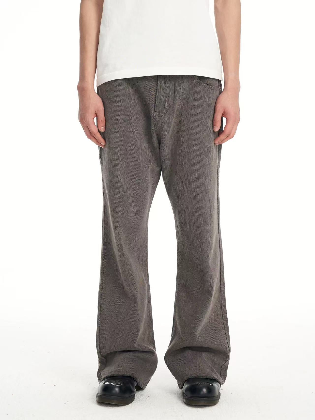 BIPOLAR Mild Retro Washed Distressed Cleanfir Straight Jeans