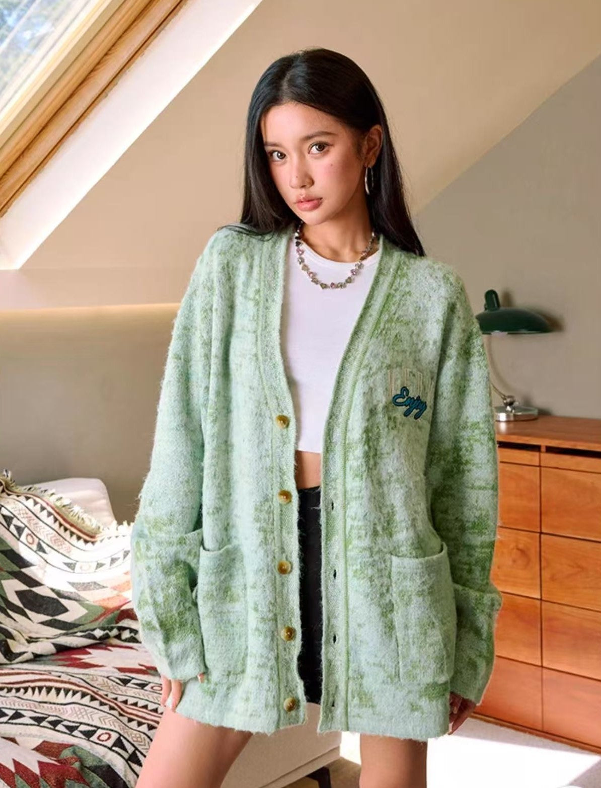 MEDM Mint Mambo Ombre Sweater