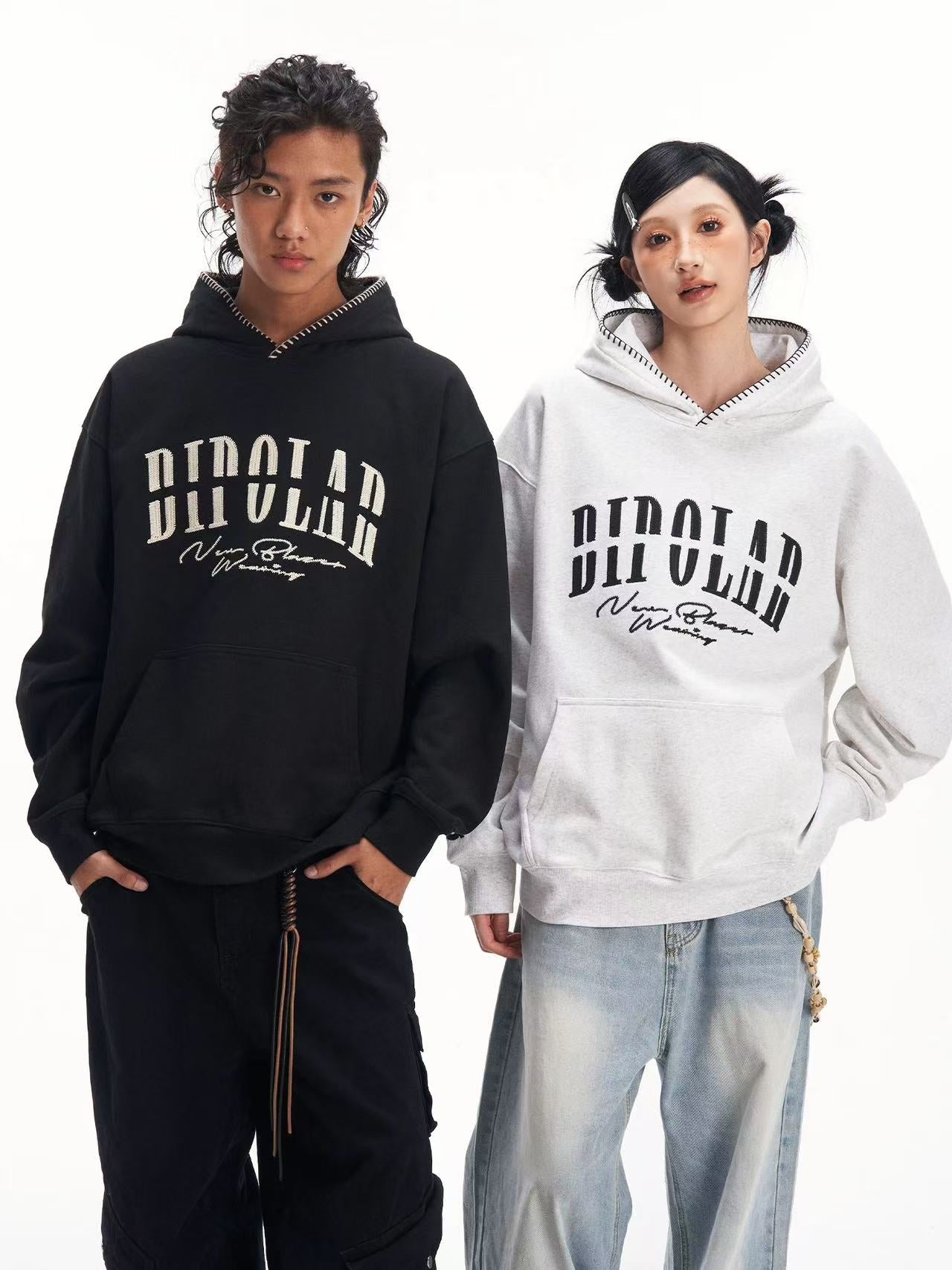 BIPOLAR Chain Embroidered Hoodie