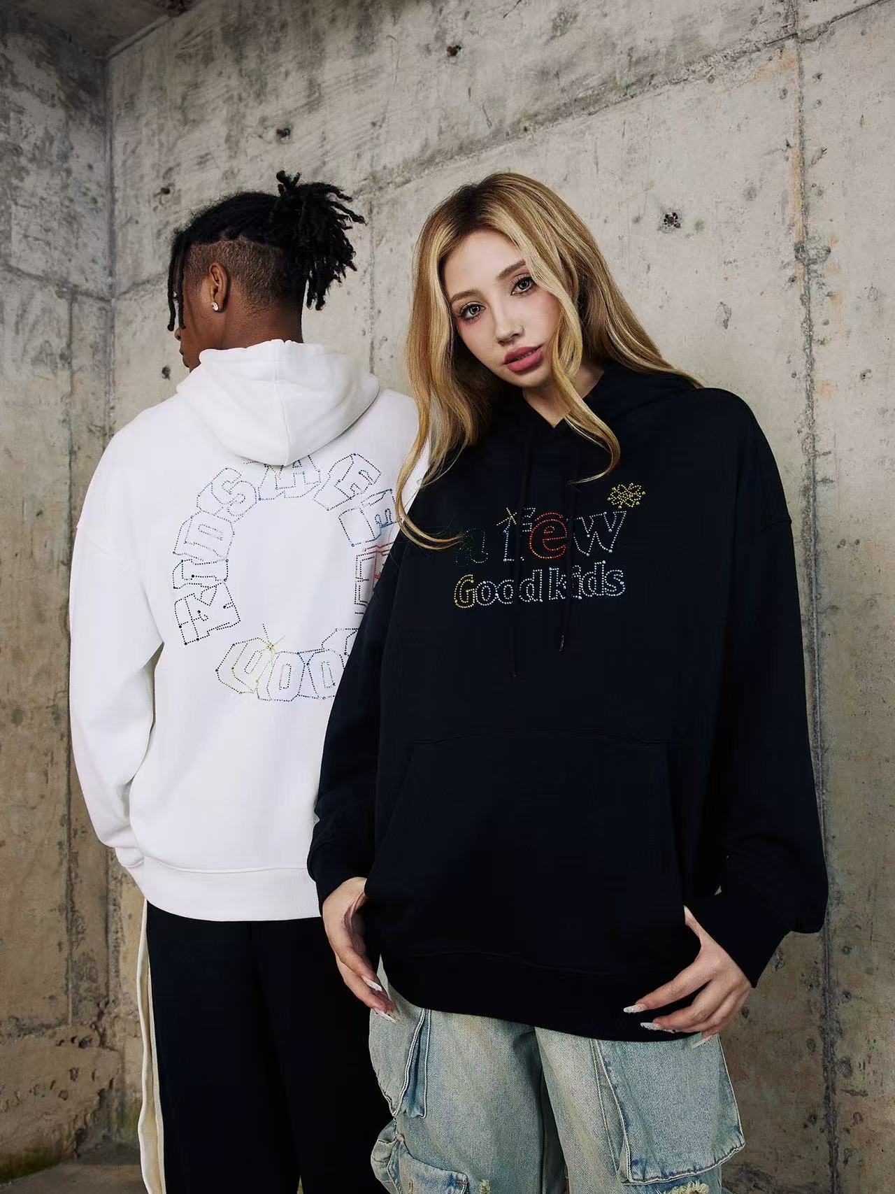 AFGK Neon Star Hot Diamond Hoodie