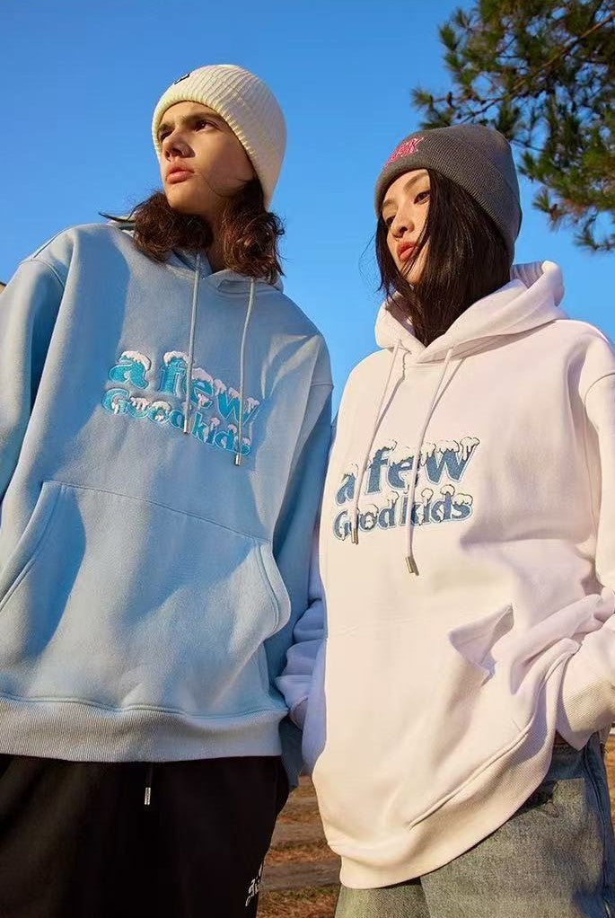 AFGK Snow Series Embroidered Hoodie