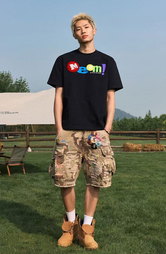 MEDM Toothbrush Embroidered M Short-sleeved T-shirt