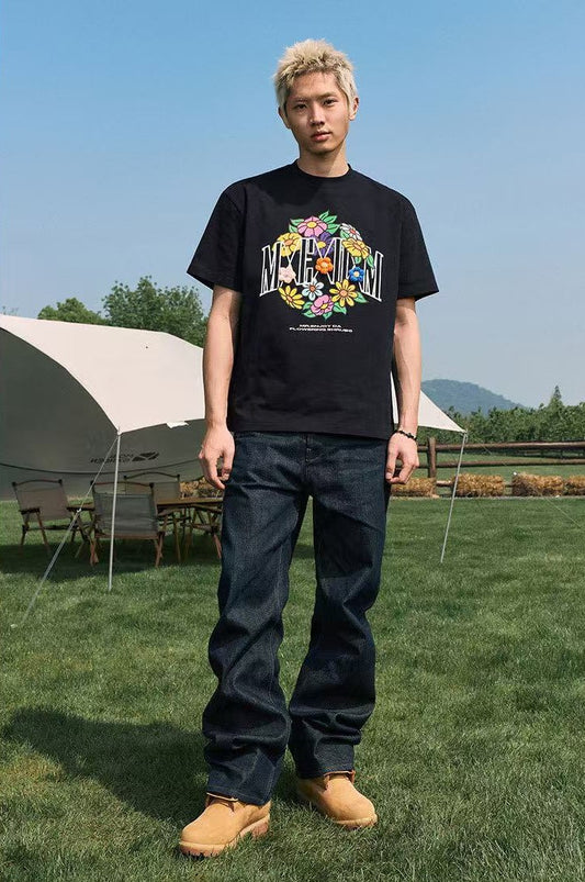 MEDM Hydrangea Design Short-sleeved T-shirt