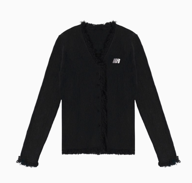 FDR V-neck Raw Edge Slim Fit Sweater (For Women)