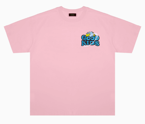 AFGK Letter Embroidered Short-sleeve T-shirt