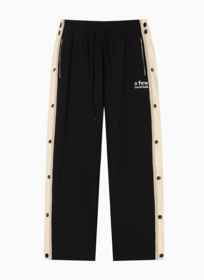 AFGK Basic Buttoned Basketball Casual Pants