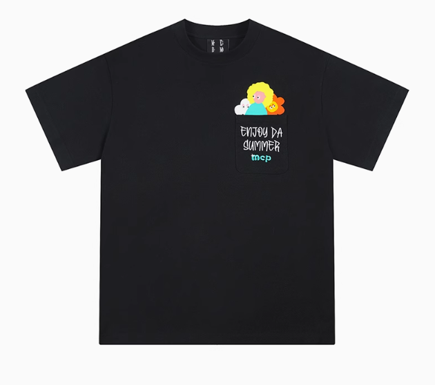 MEDM Cartoon Pocket Short-sleeve T-shirt