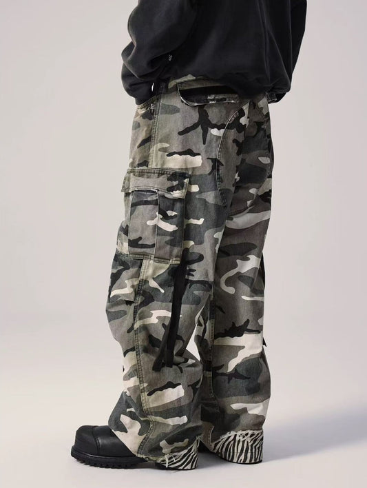 REMEDY Retro Patchwork Camouflage Pants