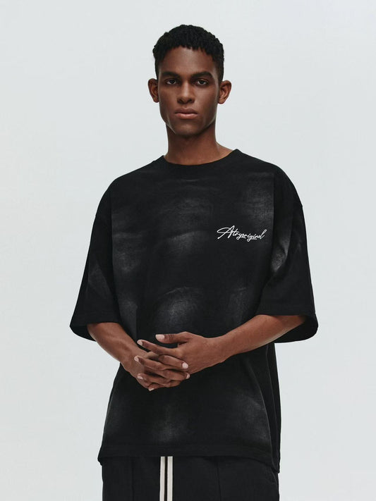 ATRY Distressed Washed LOGO T-shirt