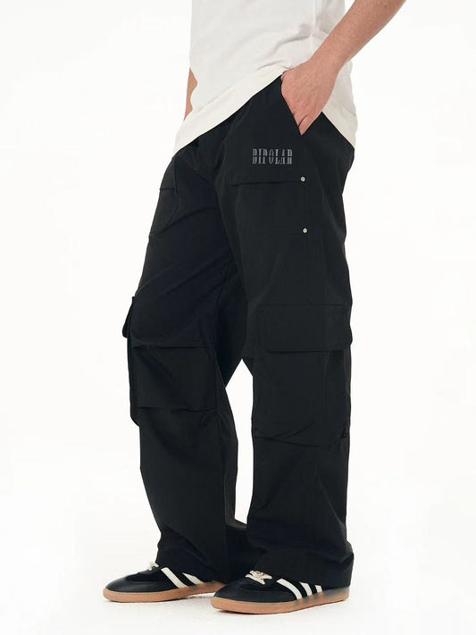 BIPOLAR Pleated Paratrooper Cargo Pants