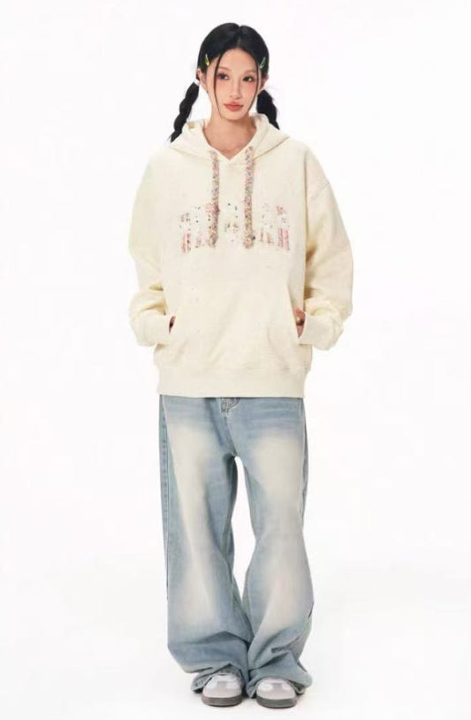 BIPOLAR Patch Colored Dot Hoodie