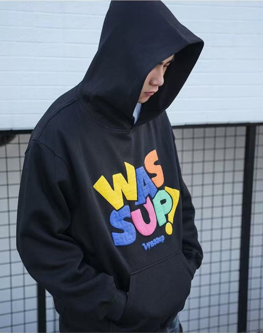 WASSUP Rainbow Printed Hoddie
