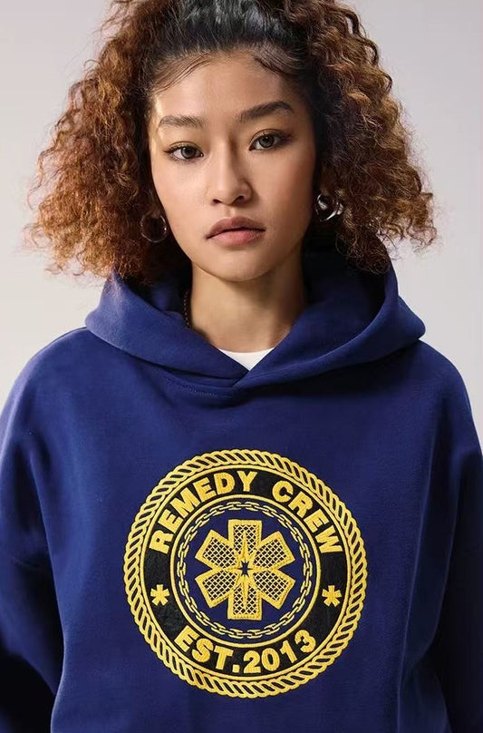 REMEDY Vintage Logo Embroidery Hoodie