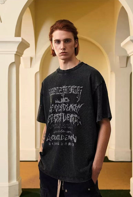 ACHOCK Dark Gothic Printed Tee