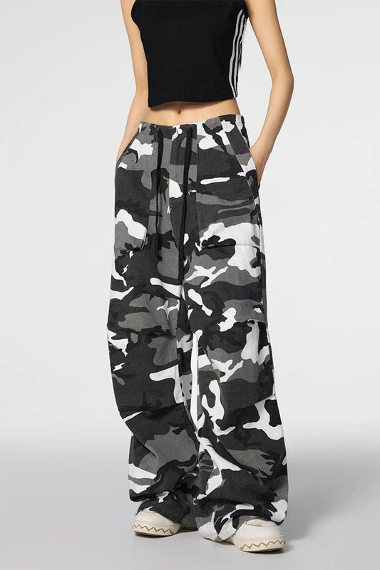 ACHOCK High Street Camouflage Drawstring Trousers