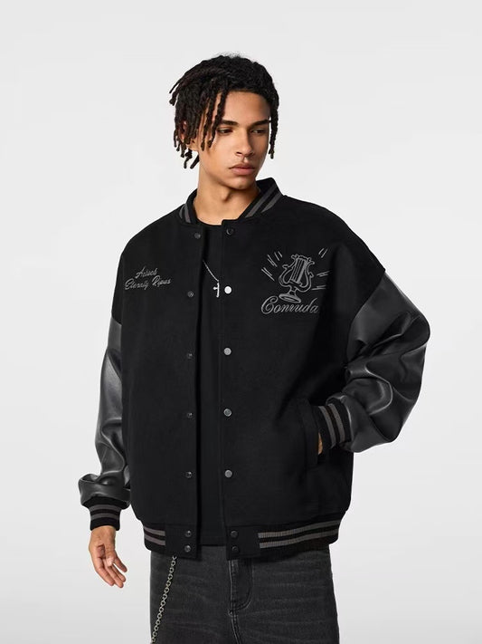 ACHOCK Logo Embroidered Bomber Jacket