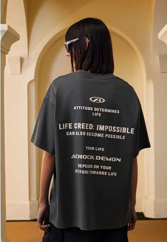 ACHOCK Cleanfit Logo Printed T-shirt