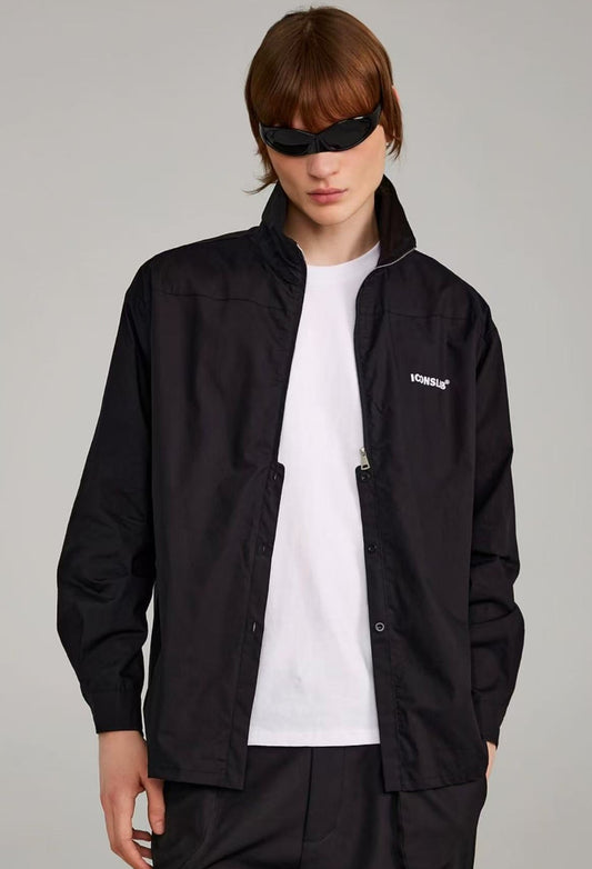 ICONSLAB Half Zip Fly Placket Shirt
