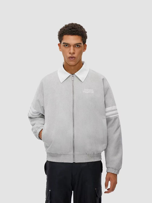 FDR Contrast Patchwork Suede Jacket