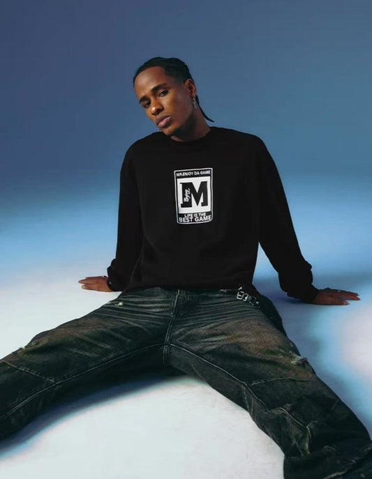 MEDMxPlayStation Basic M logo long-sleeved T-shirt