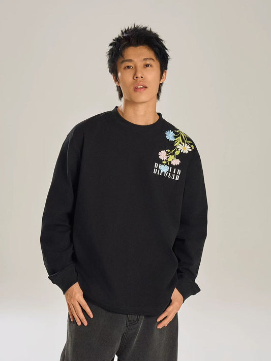BIPOLAR Flowery Branches Long-sleeved Sweatshirt
