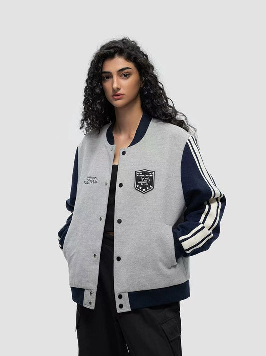 FDR Chapter Striped Baseball Jacket