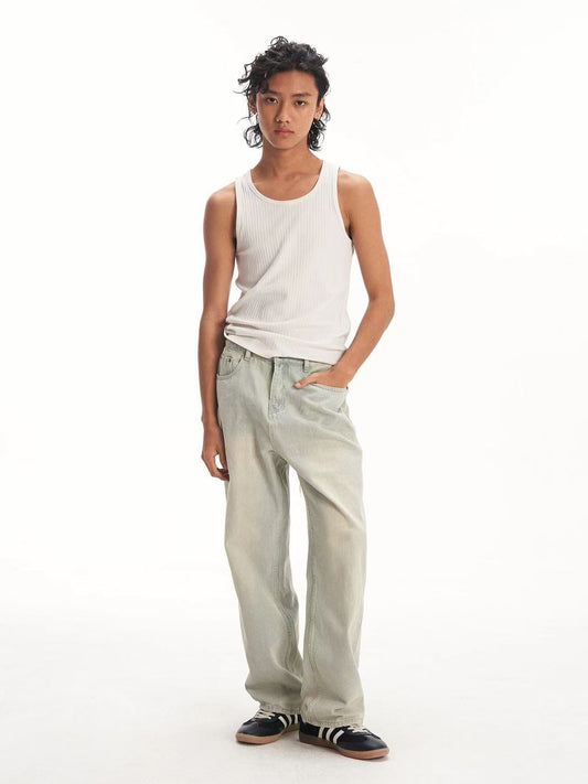 BIPOLAR Semi-elastic Straight-leg Jeans