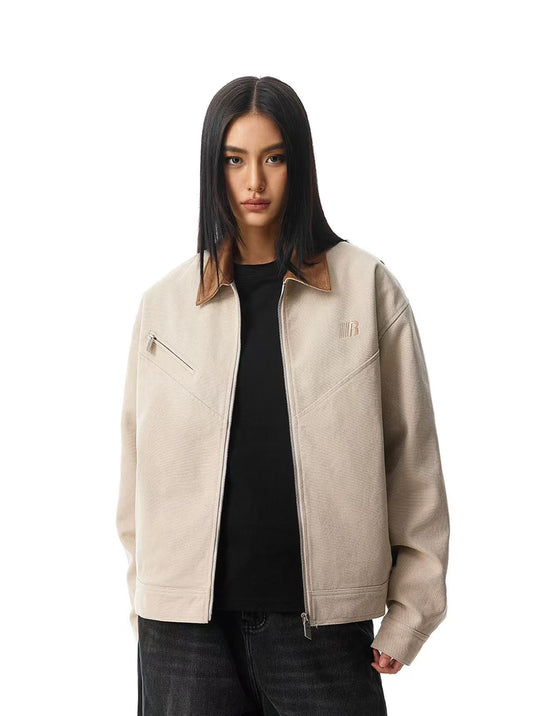 FDR Barn Style Contrasting Lapel Jacket