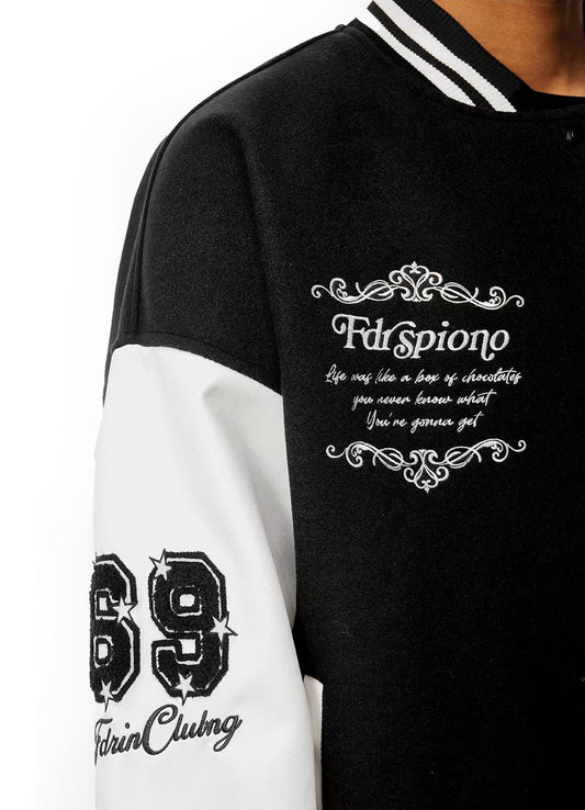 FDR Retro R-shaped Velcro Varsity Jacket