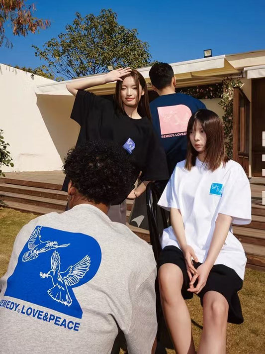REMEDY Love and Peace Dove Short-sleeve T-shirt