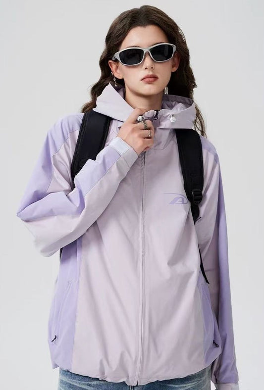 ACHOCK Logo Print Simple Outdoor Jacket