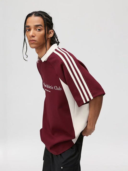 ATRY Structural Letters Slogan POLO T-shirt