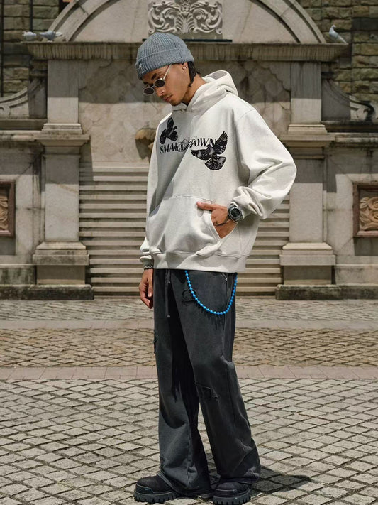 STK Vintage Lace and Peace Dove Design Hoodie