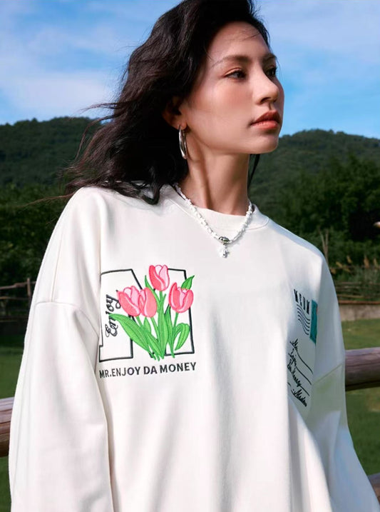 MEDM Postcard Crew Neck Sweatshirt