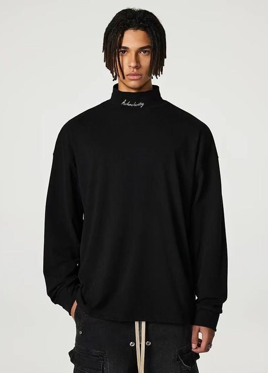 ACHOCK Half Turtleneck Long-sleeve T-shirt